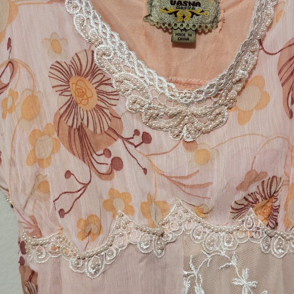 Vintage Vasna Desire Floral Lace sundress size M - Picture 3 of 8